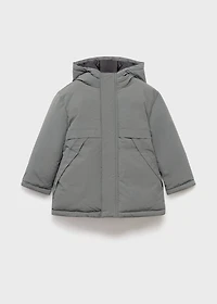 Hood quilted coat
