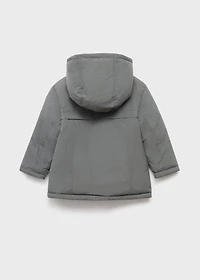 Hood quilted coat