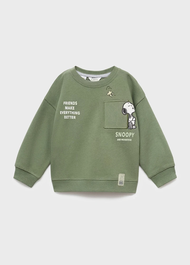 Embroidered Snoopy sweatshirt