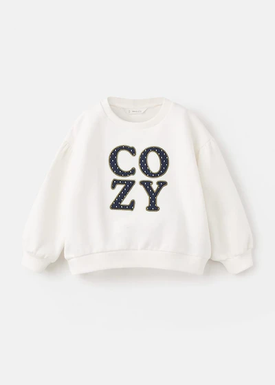 Floral embroidered sweatshirt