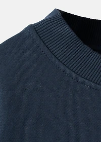 Embroidered cotton sweatshirt