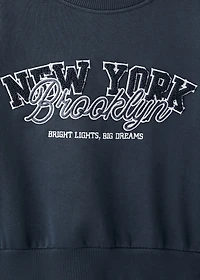 Embroidered cotton sweatshirt