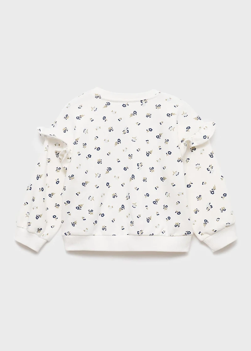Ruffle detail sweatshirt