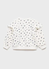 Ruffle detail sweatshirt