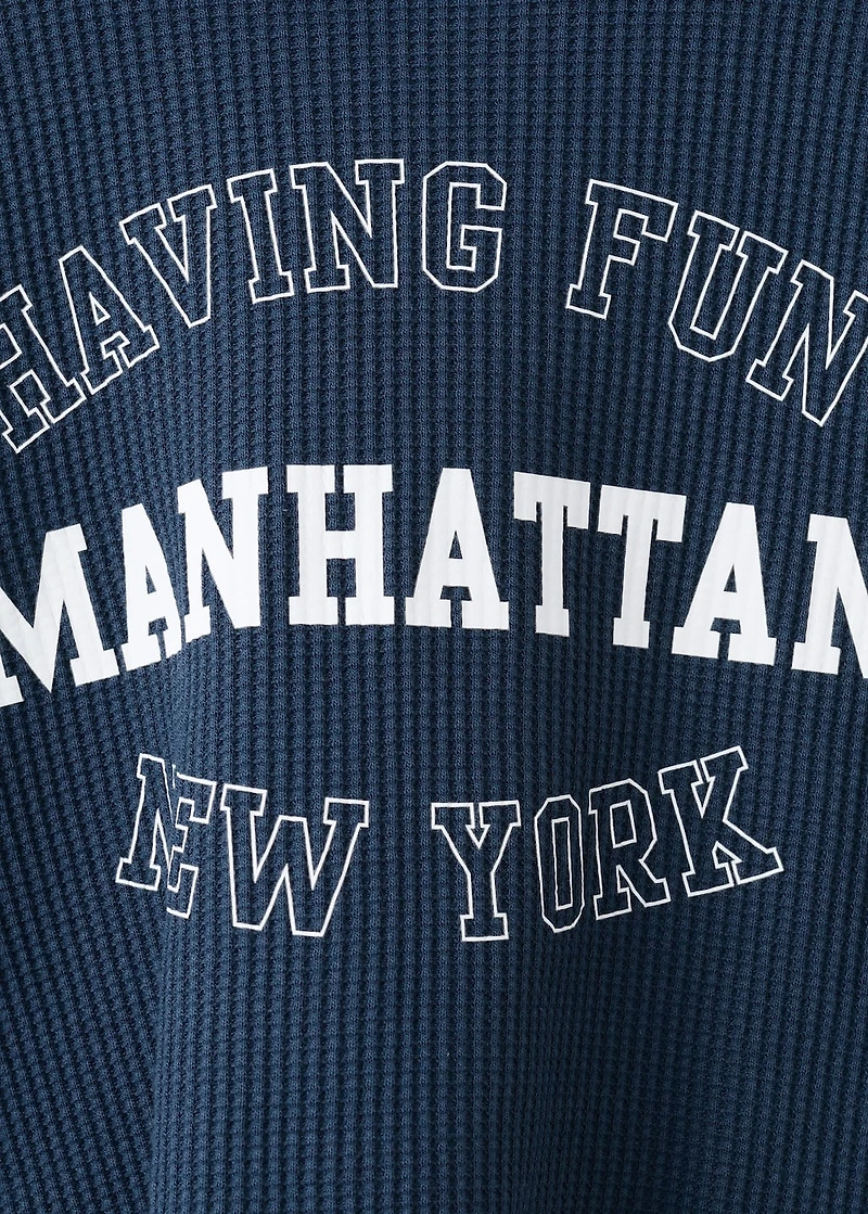 Printed cotton sweatshirt