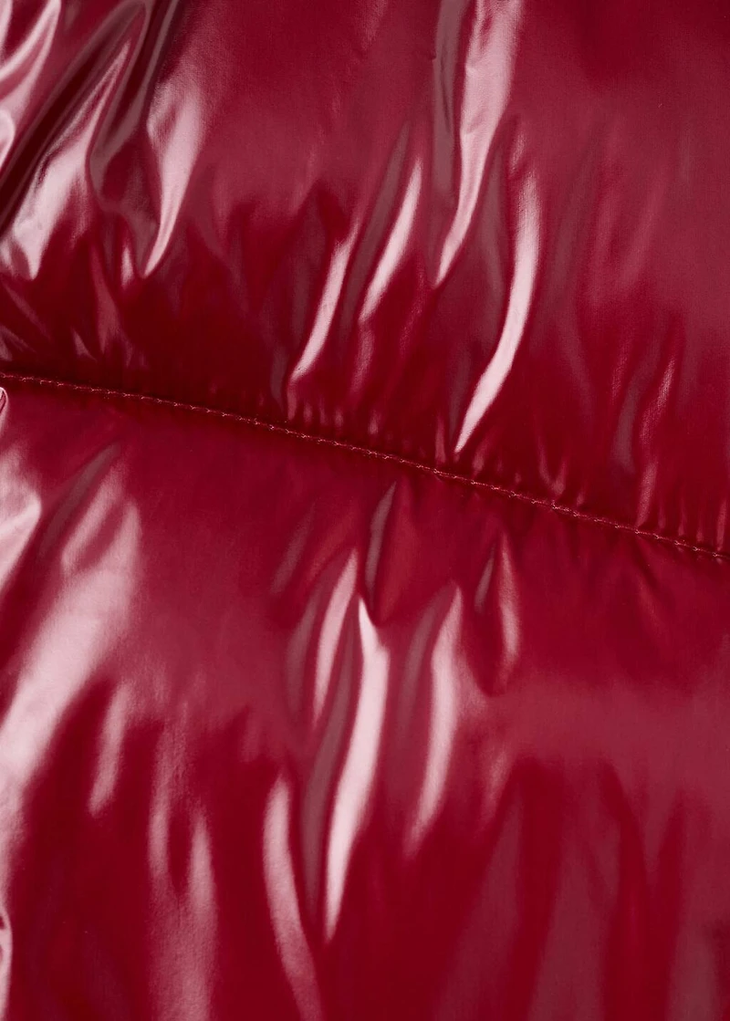Shiny quilted anorak