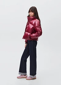 Shiny quilted anorak