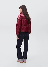 Shiny quilted anorak