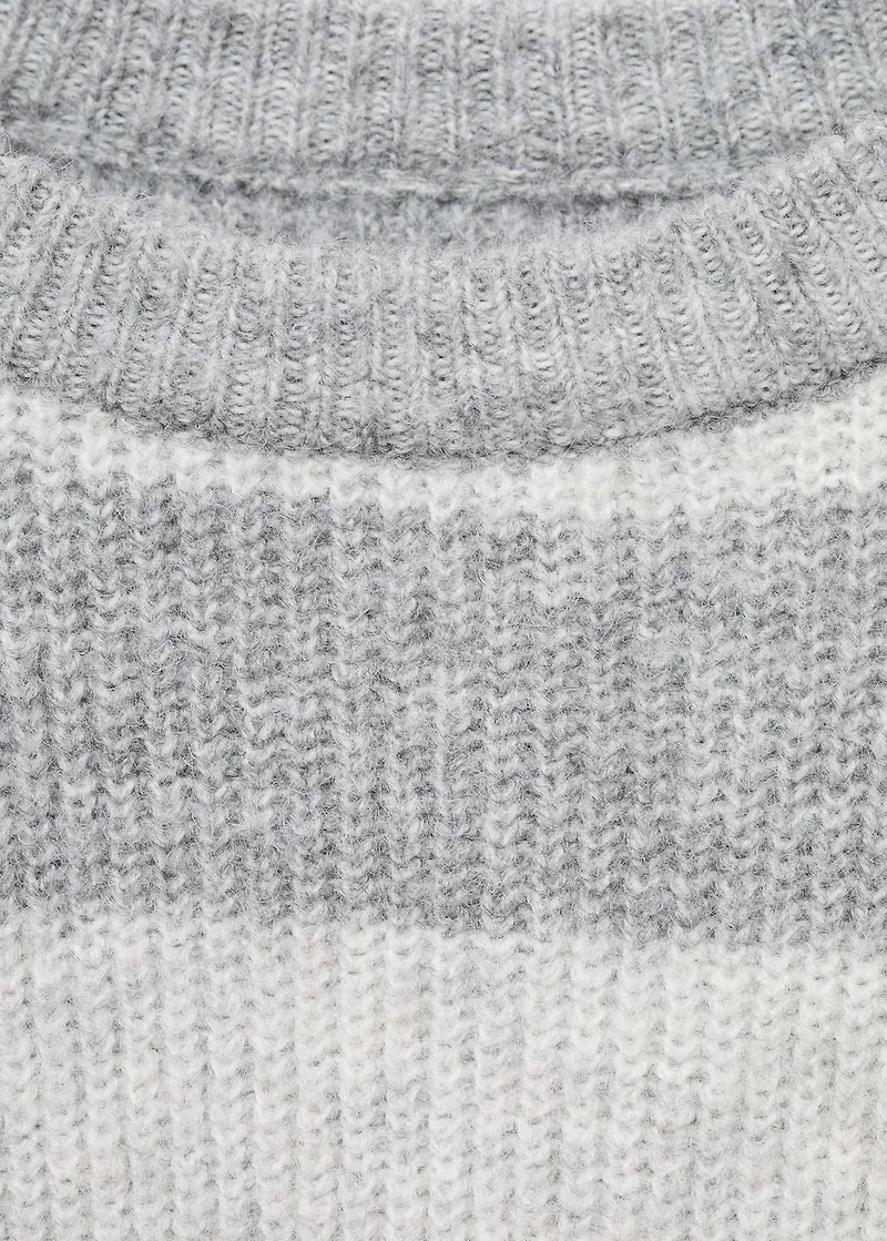 Knit striped sweater