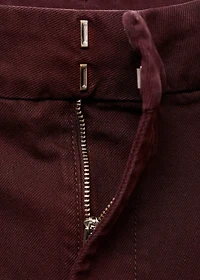 High-waisted wide-leg jeans with stitching