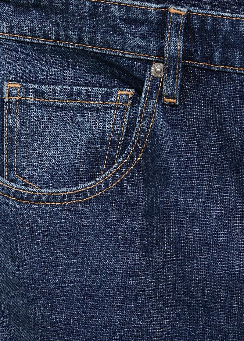 Low-rise wide-leg jeans