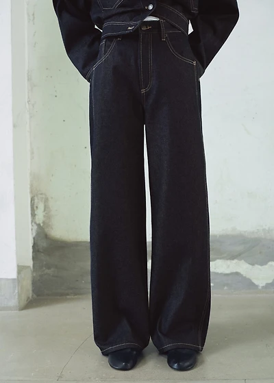 High-rise balloon jeans