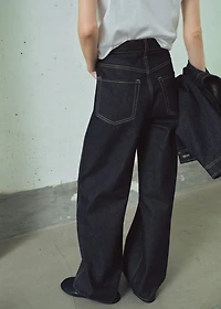 High-rise balloon jeans