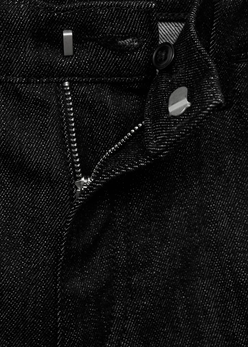Mid-rise flared jeans