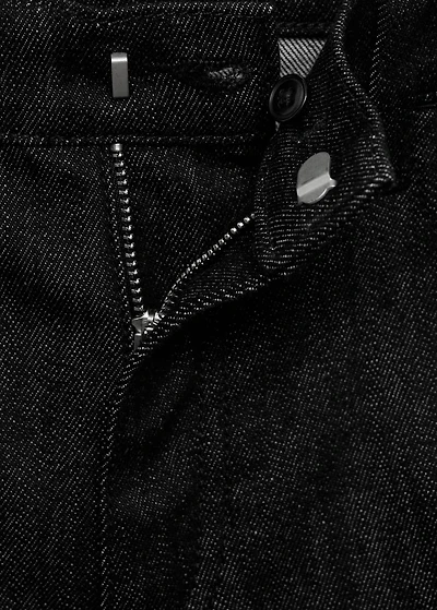 Mid-rise flared jeans