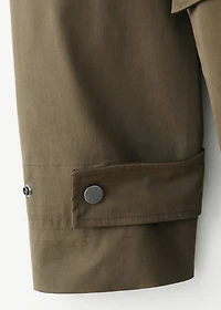 Cotton Parka with Pockets Water Repellent