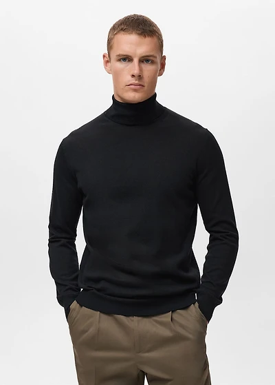 100% merino wool turtleneck sweater