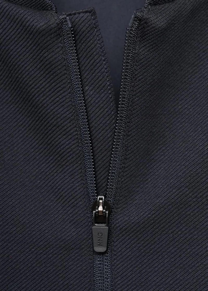 Comfort stretch zip-up hoodie
