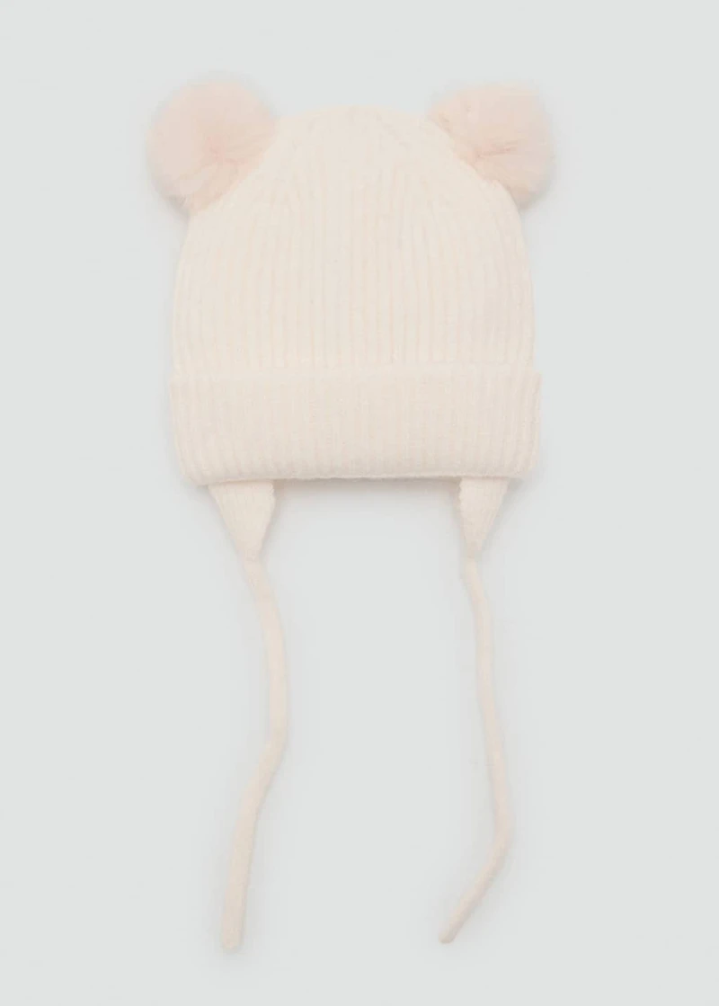 Knitted bobble hat