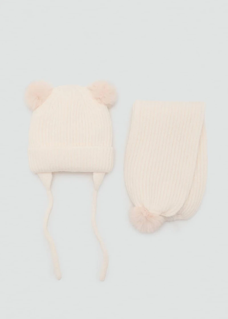 Knitted bobble hat