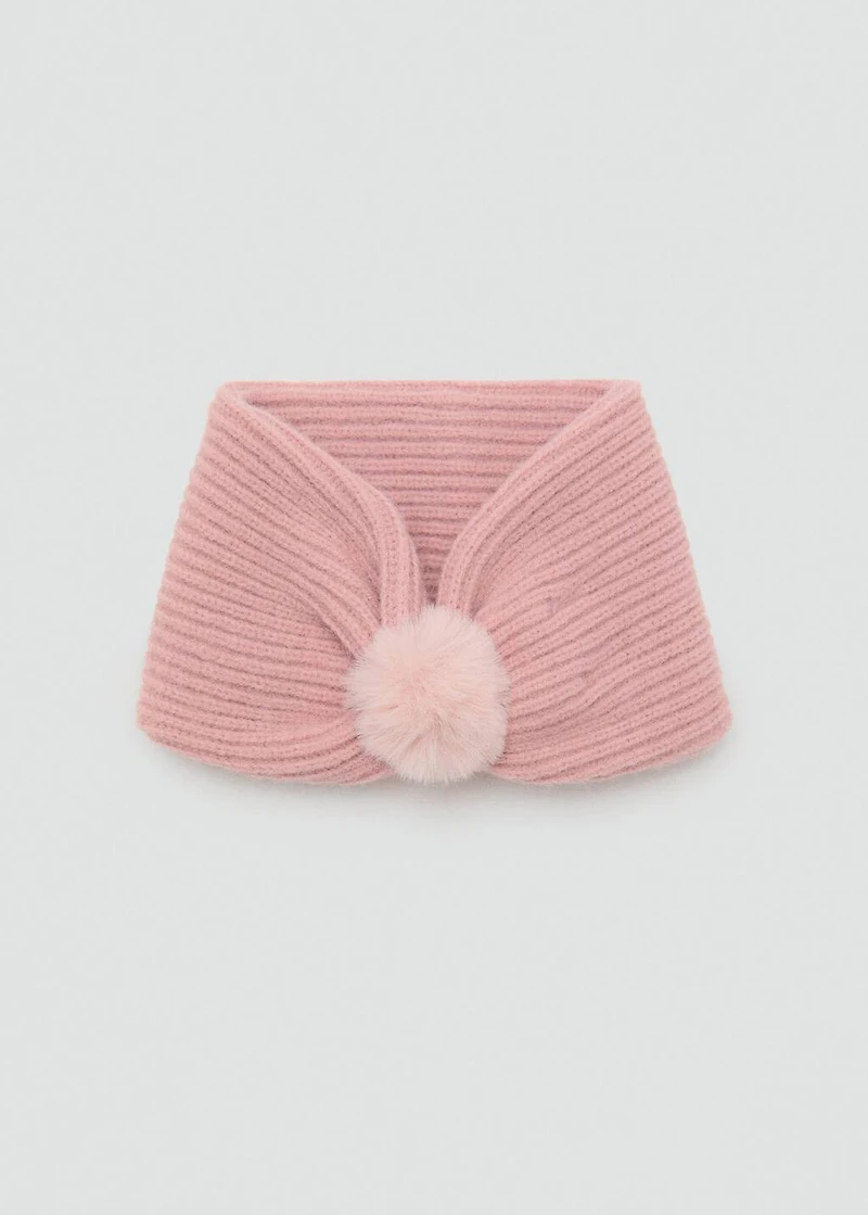 Tassel knit scarf
