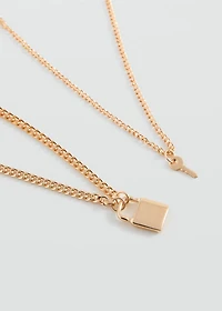 Padlock chain necklace