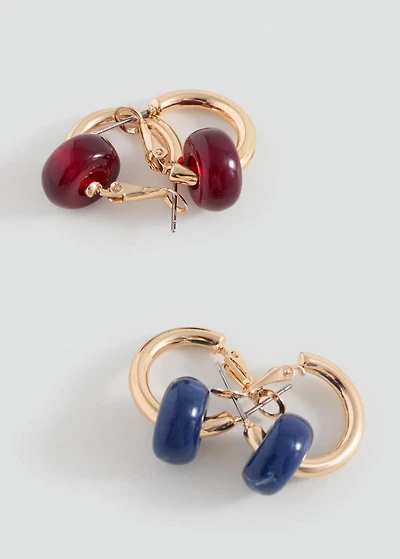 Combined earrings