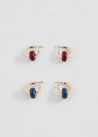 Combined earrings