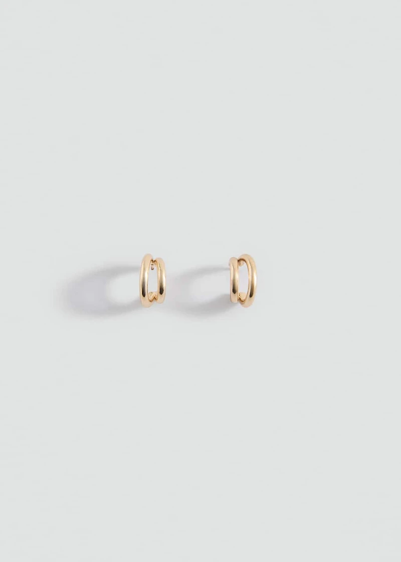 Metallic hoop earrings