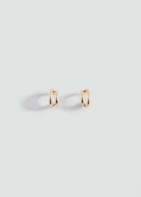 Metallic hoop earrings