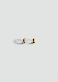 Stainless steel volume hoop earrings