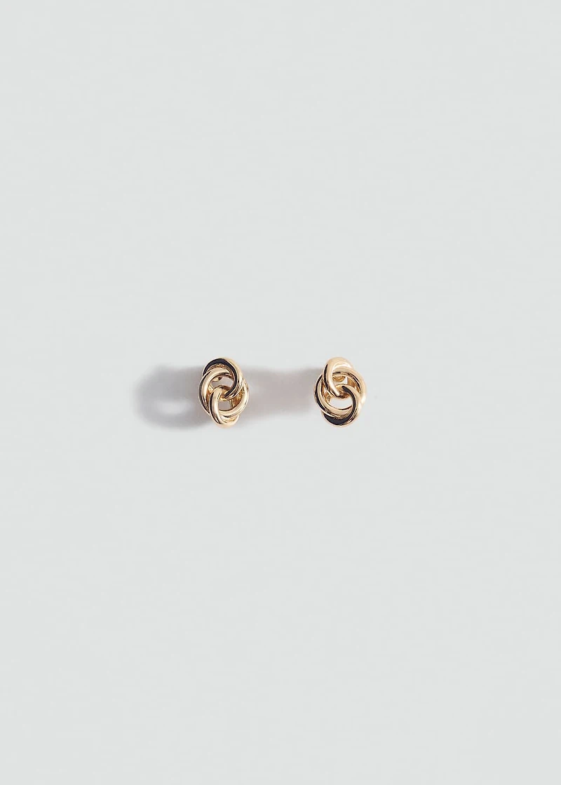 Intertwined hoop earrings