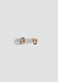 Intertwined hoop earrings