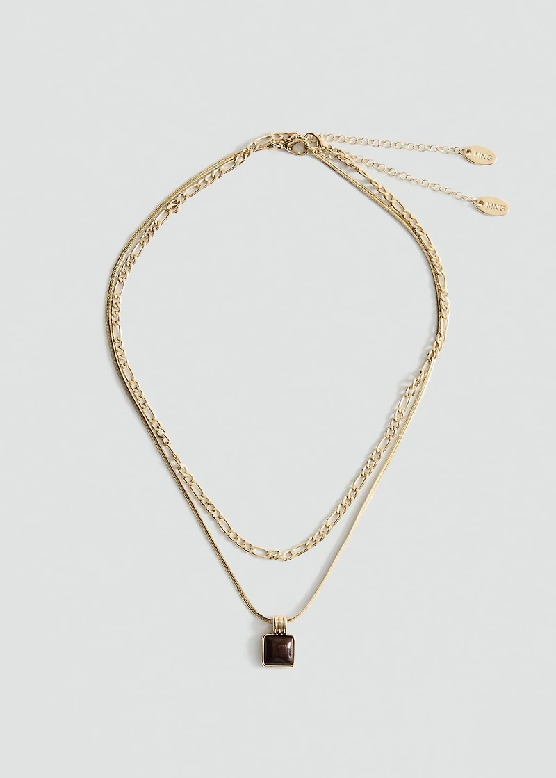 Double pendant necklace
