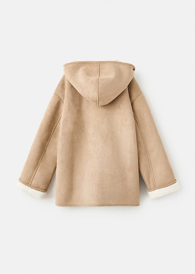 Zara Lammy Coats Zara COMBINED HOODED COAT Beverly Center