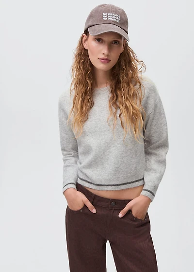 Knit embroidered sweater