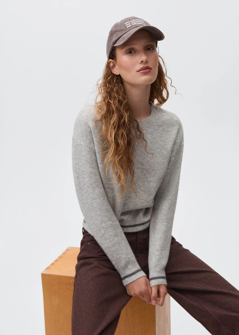 Knit embroidered sweater