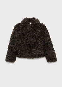 Short fur effect coat