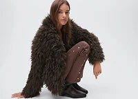 Short fur effect coat