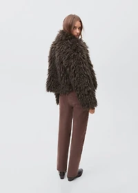 Short fur effect coat