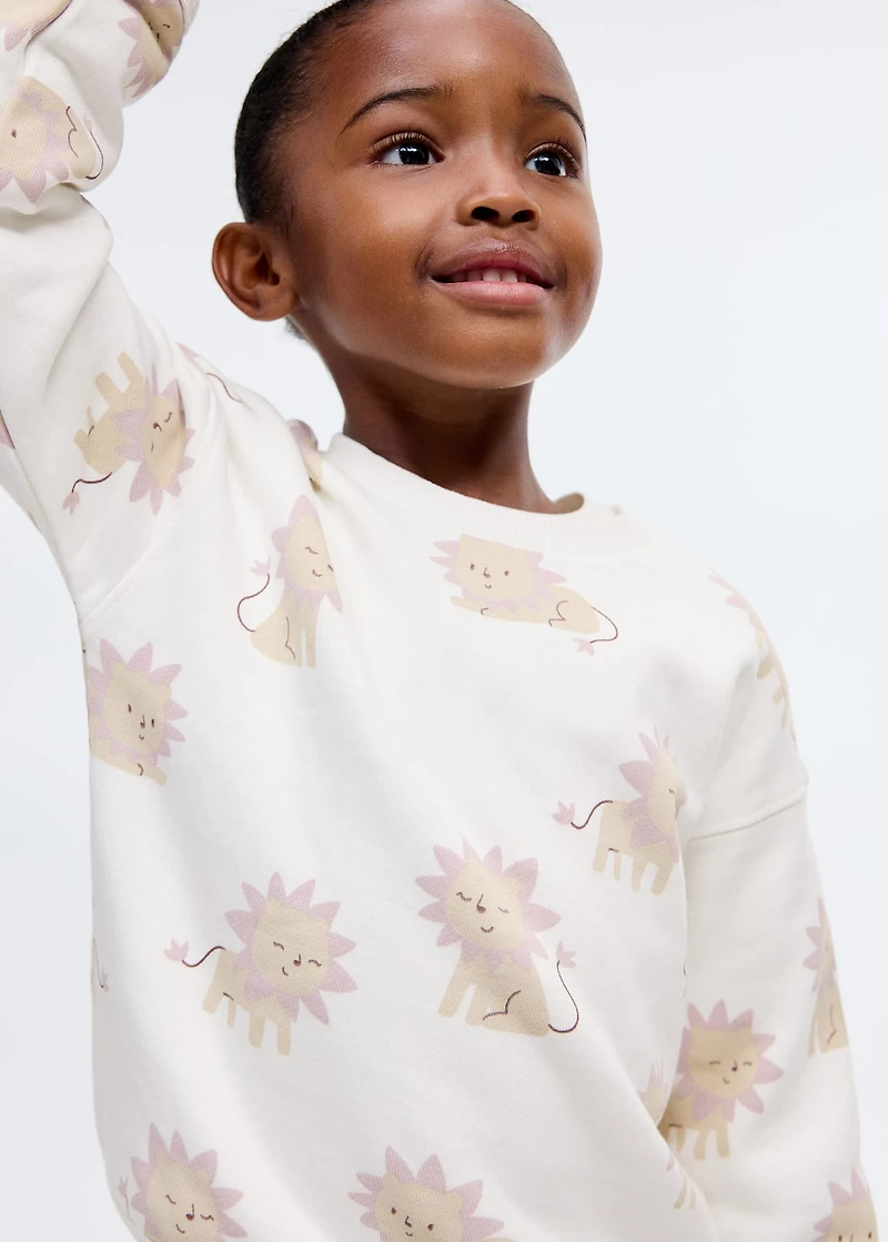Lion print sweatshirt