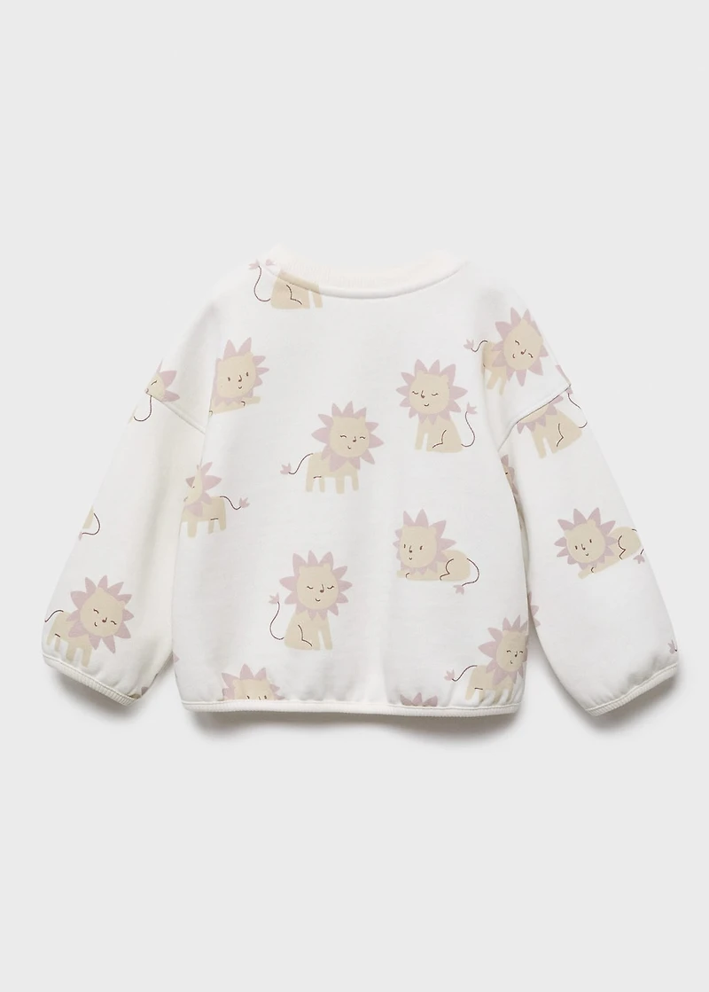 Lion print sweatshirt