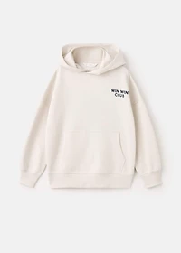 Printed cotton sweatshirt
