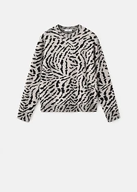 Animal print sweater