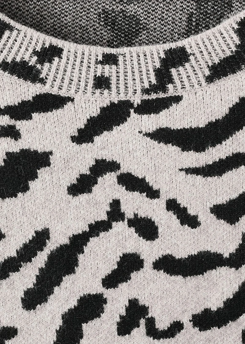 Animal print sweater