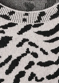 Animal print sweater
