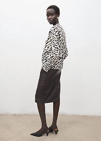 Animal print sweater