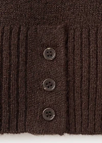 Buttons detail knit sweater