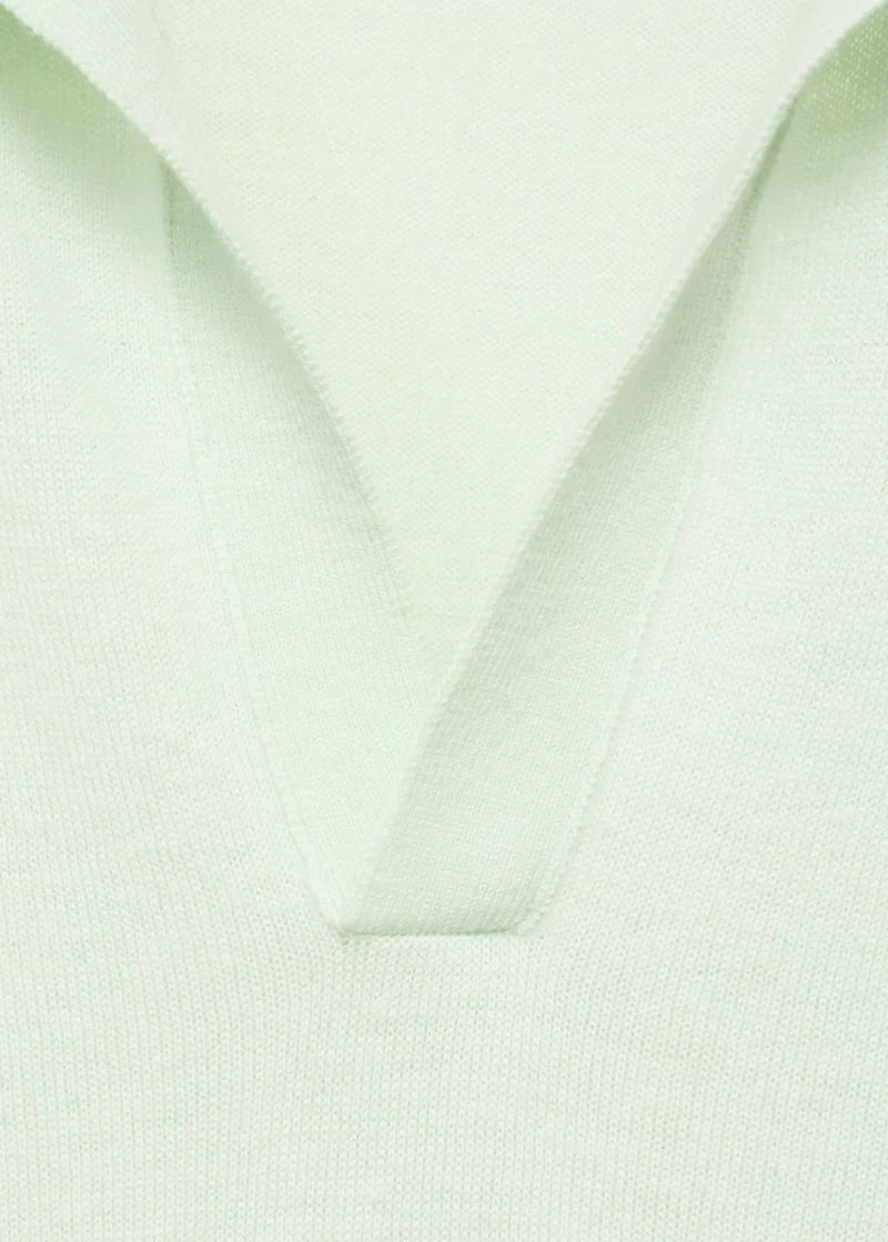 100% wool polo-neck sweater