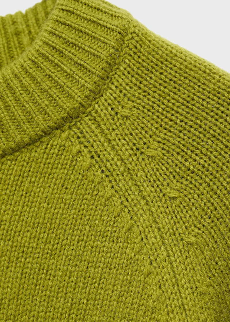 Chunky-knit wool sweater